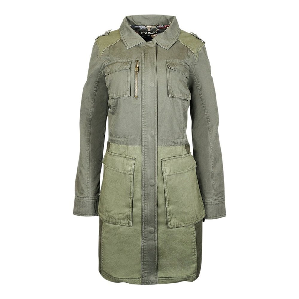 NWT Steve Madden Colorblock Cotton Parka Jacket